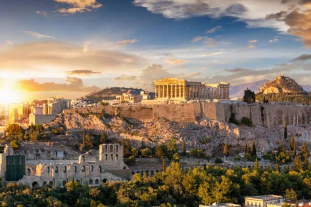 アテネThe Acropolis Metro Station Flatアパートメント エクステリア 写真